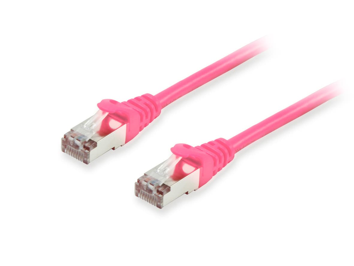 Equip Patchkabel Cat6a S/Ftp 2xrj45 20.00m Pink Lszh Polybeutel