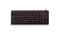 Cherry G84-4400 Trackball Kabelgebundene Tastatur,Ps2, Schwarz (Qwertz - De)