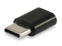 Equip 133472 Kabeladapter Usb C Micro Usb B Schwarz