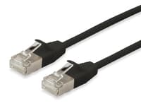 Equip Cat.6a F/Ftp Slim-Patchkabel, 15m, Schwarz