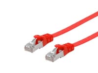 Equip Cat.6a U/Ftp Flat Patchkabel, 0.5m, Rot