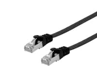 Equip Cat.6a U/Ftp Flat Patchkabel, 2m, Schwarz