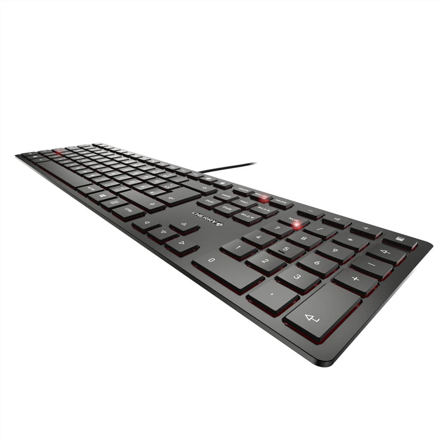Cherry Kc6000 Slim Tastatur Wired De 1.85m Schwarz