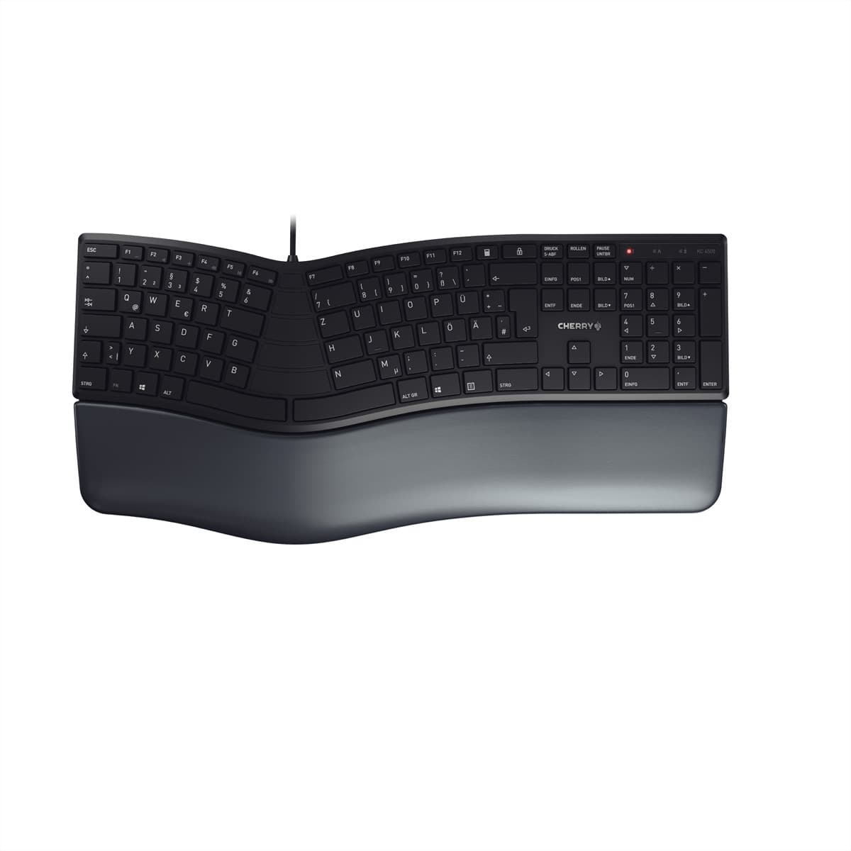 Cherry Kc4500 Ergo Tastatur Wired De 1.80m Schwarz
