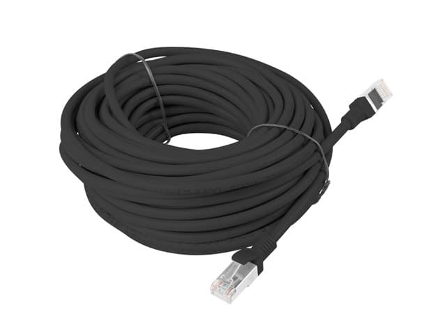 Lanberg Patchkabel Cat.5e Utp 15m Fluke Zertifikat Schwarz