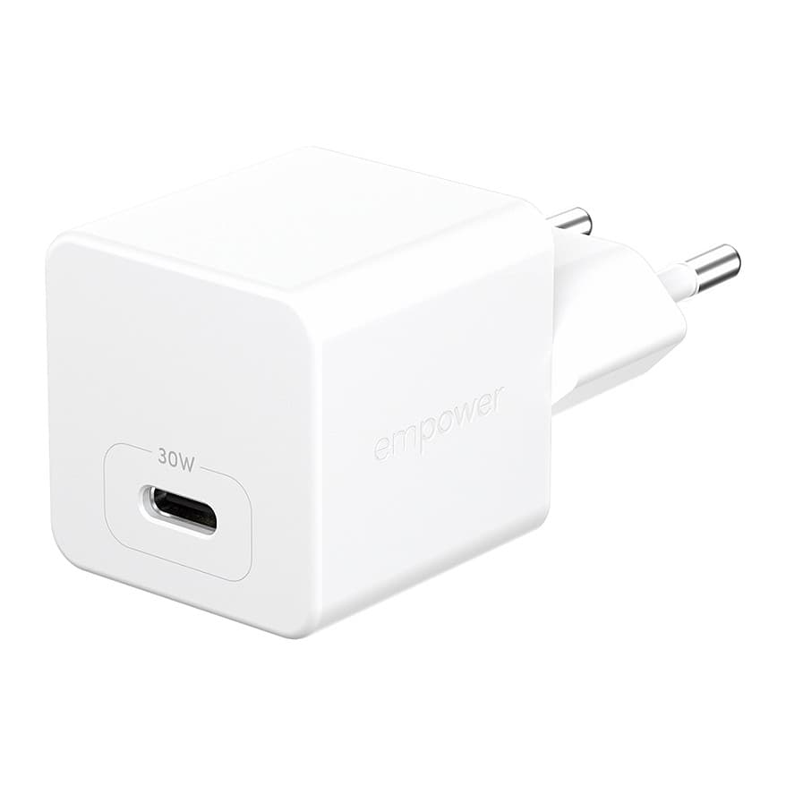 Panzerglass Empowerâ„¢ By ® Turbo 30w Charger Single Usb-C | Eu Plug | Silver White