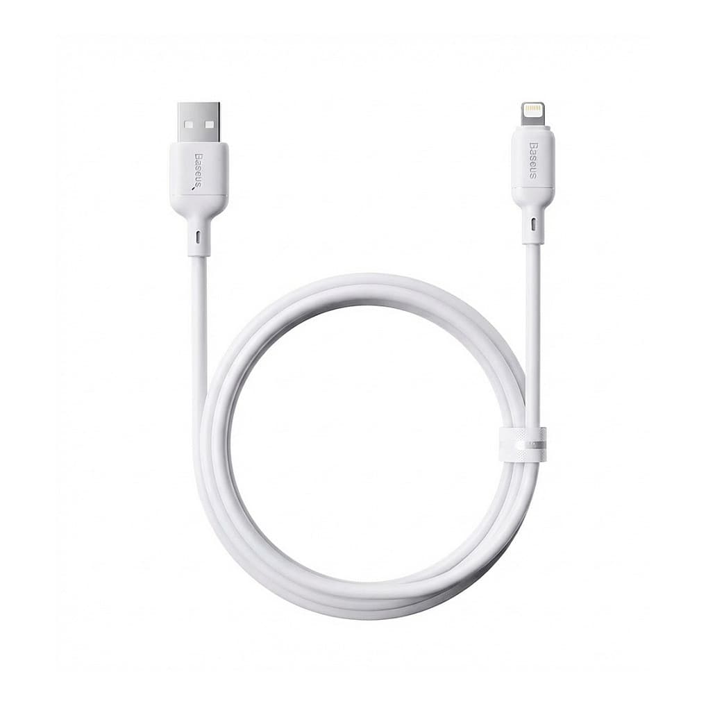 Baseus Silky Series Ladekabel Usb Auf Ip 2.4a 1m Weiß