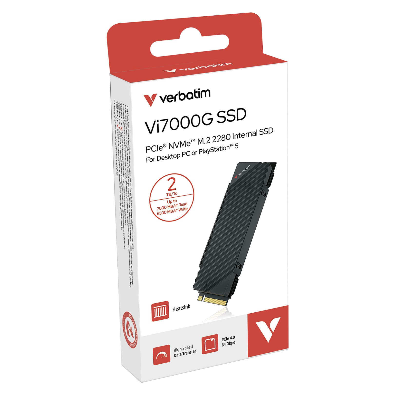 M.2 2tb Verbatim Interne Pcie 4.0 2280 Vi7000g