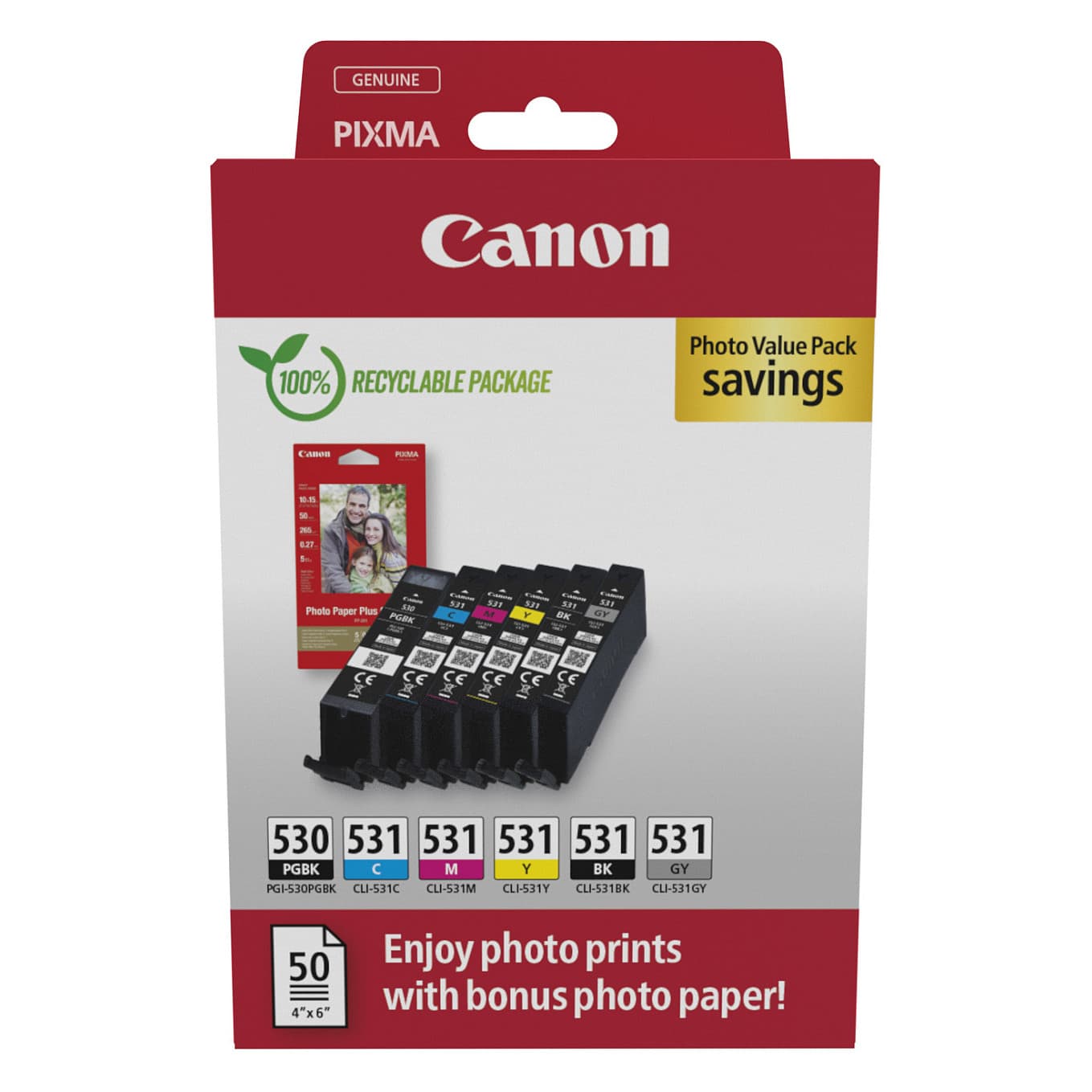 Canon Pgi-530/Cli-531 Pvp Ink Cartridge