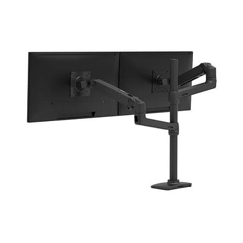 Ergotron Lx Series Lx Dual Stacking Arm, Tall Pole, Matte Black