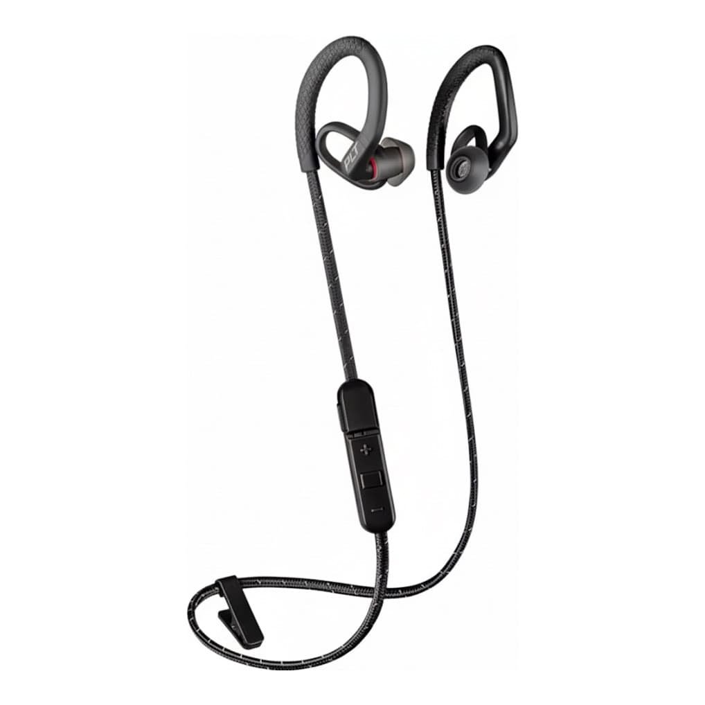 Poly Backbeat Fit 350 - Kopfhörer - Ohrbügel - Im Ohr - Sport - Schwarz - Grau - Binaural - Schweißresistent - Wasserfest