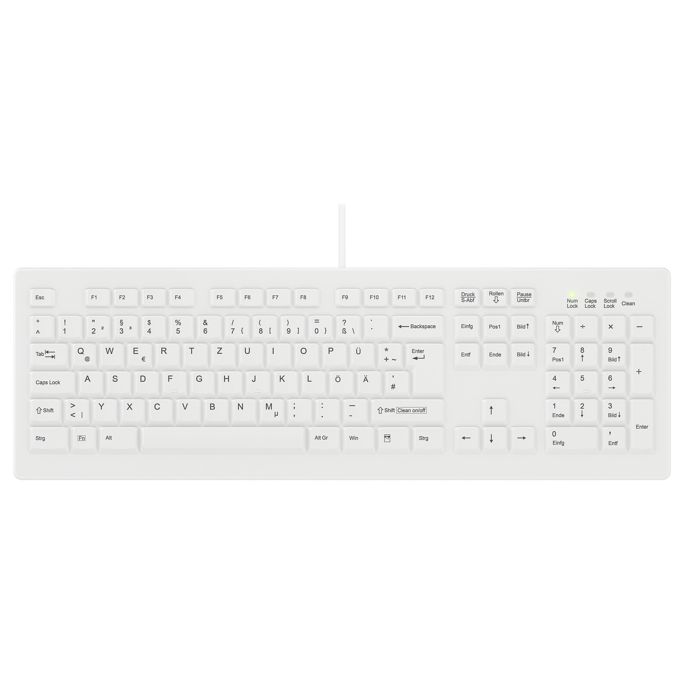 Contour Design Active Key Ak-C8100f-Uvs-W/Ge Keyboard