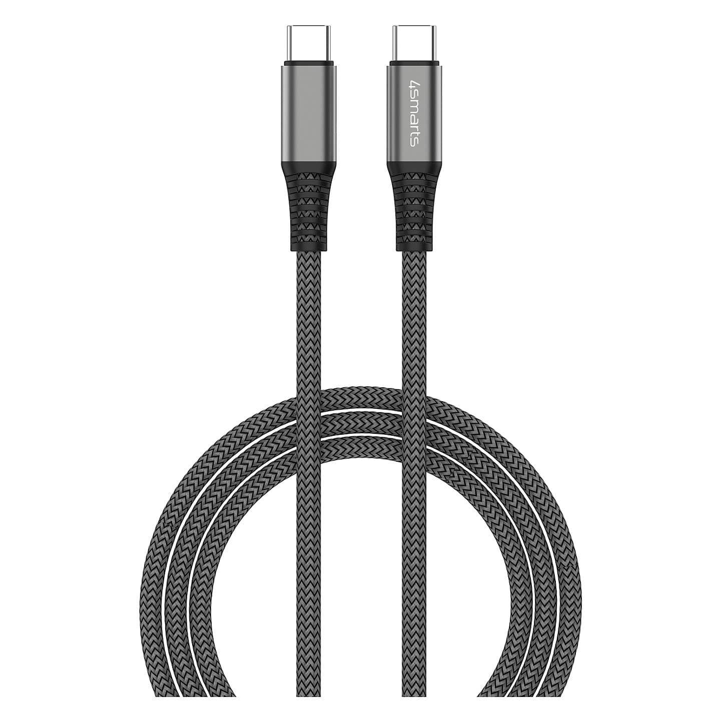 4smarts Usb-C Auf Usb-C Kabel Premiumcord 100w 3m. Schwarz