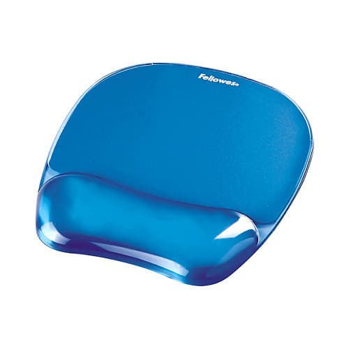 Fellowes Mauspad-Handgelenkauflage Crystal Gel Blau