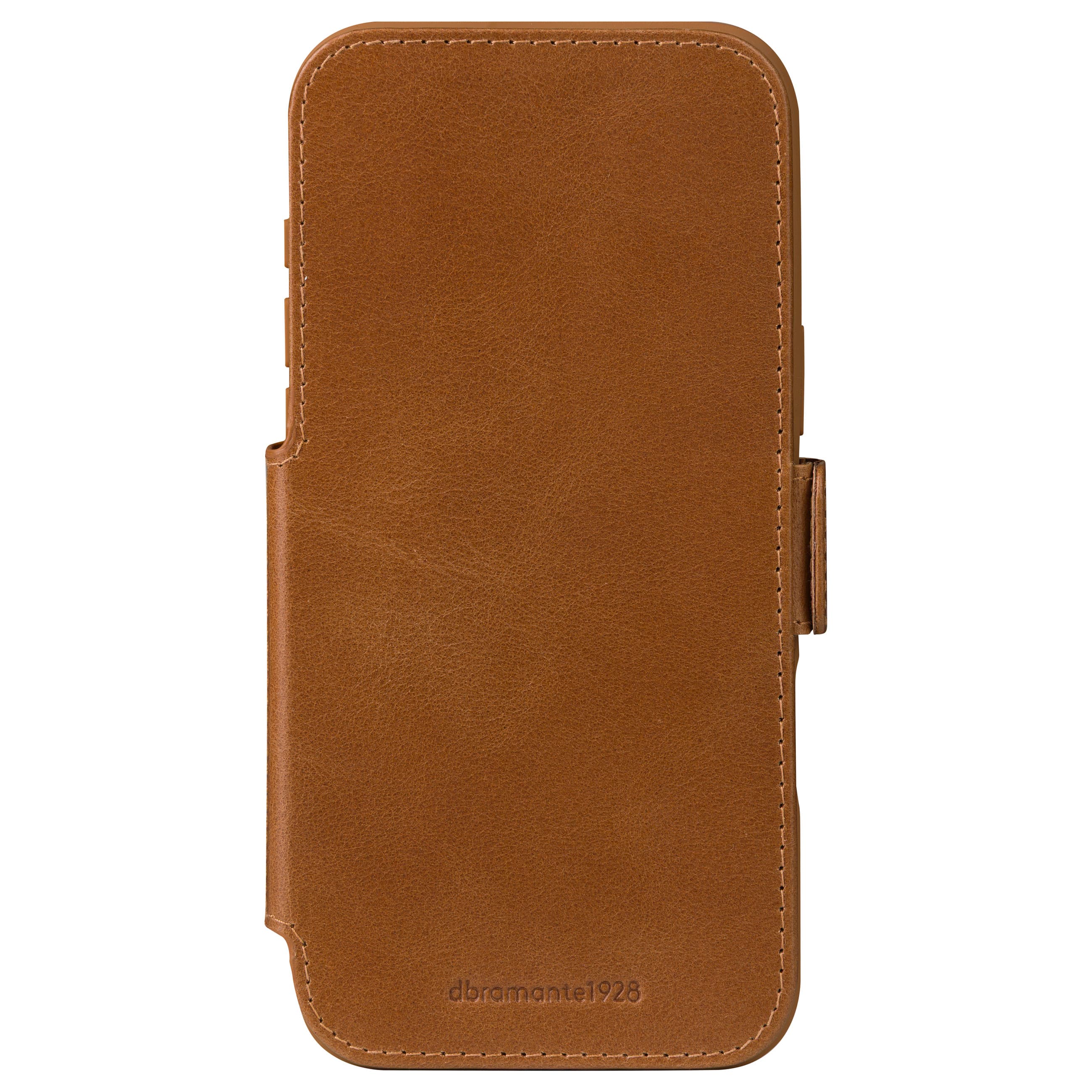 Dbramante1928 Copenhagen - Flip-Hlle Fr Mobiltelefon - Genarbtes Leder - Hellbraun - Fr Apple Iphone 17 Pro Max