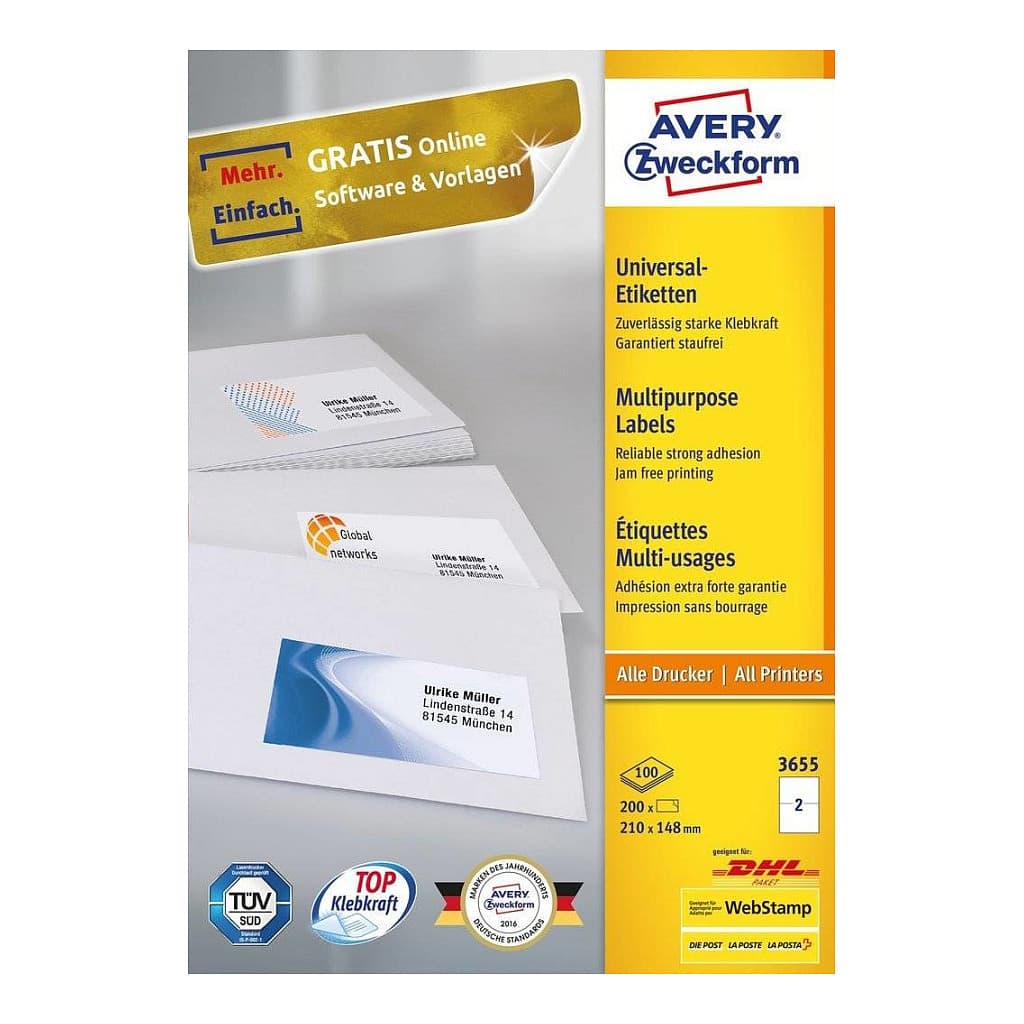 Avery 3655 Self-Adhesive Label