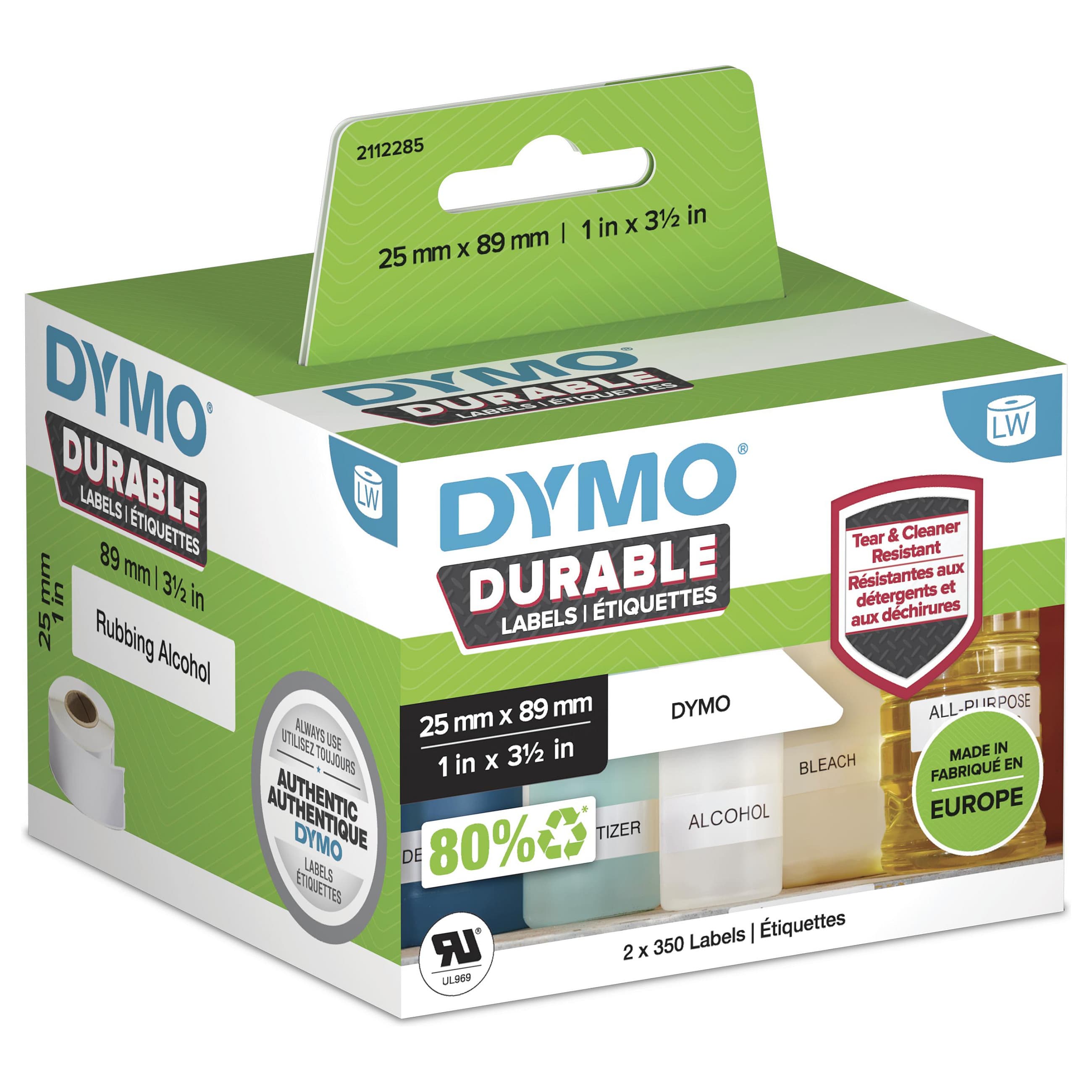 Dymo Lw-Kunststoff-Etiketten 25 X 89 Mm 2x 350 St.