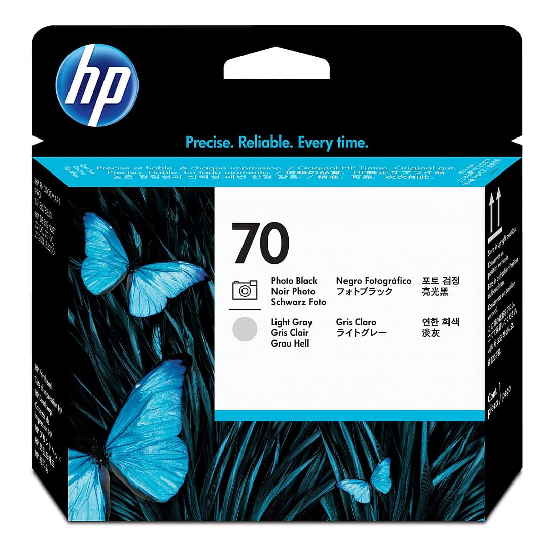 Hp 70 Photo Black And Light Gray Designjet Printhead Print Head