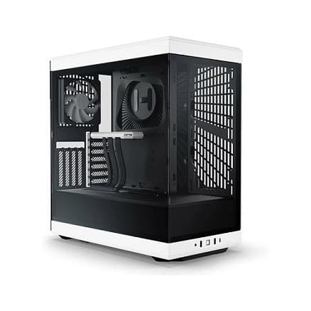 Hyte Y40 White Black Tempered Glass