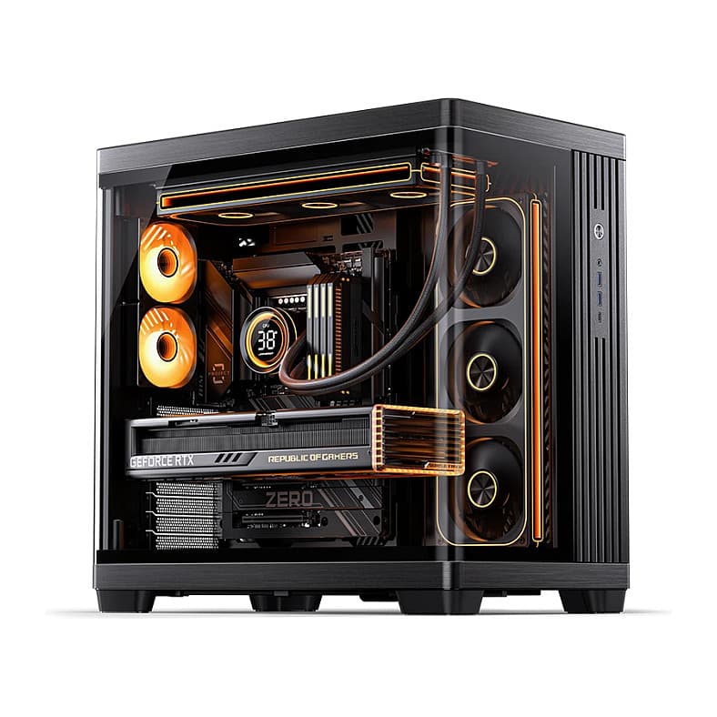 Jonsbo Tk-4 Gehäuse, Midi-Tower, Atx, Tempered Glass - Schwarz