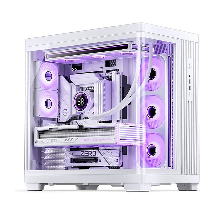 Jonsbo Tk-4 Gehäuse, Midi-Tower, Atx, Tempered Glass - Weiß