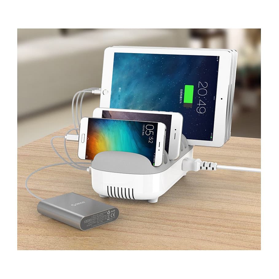 Compulocks 10 Ports Usb Charging Dock Station With Eu Plug - Ladestation - 120 Watt - 2.4 A - 10 Ausgabeanschlussstellen (Usb)