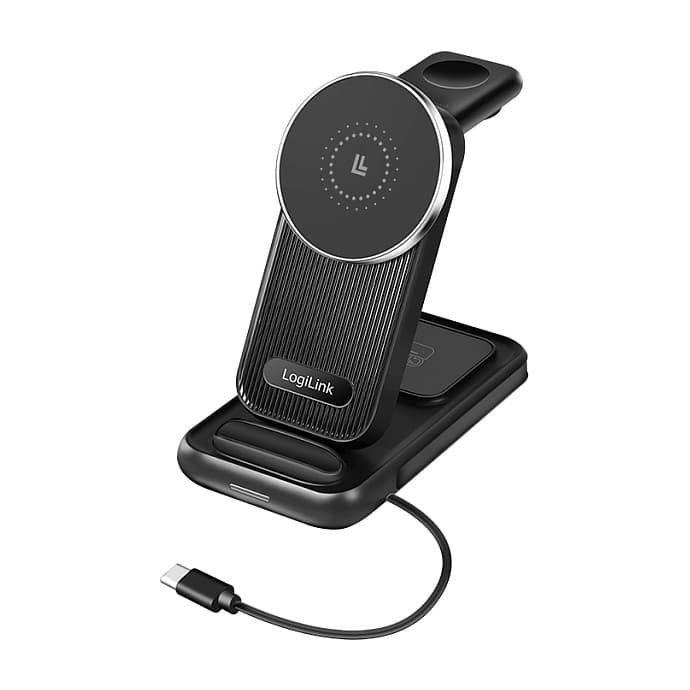Logilink Wireless Table Charger, 4 In 1, 15w