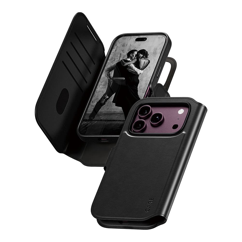 Careâ„¢ By Panzerglass® Tango 2-In-1 Wallet Case Black W. Magsafe Iphone 18 Pro | 17 Pro