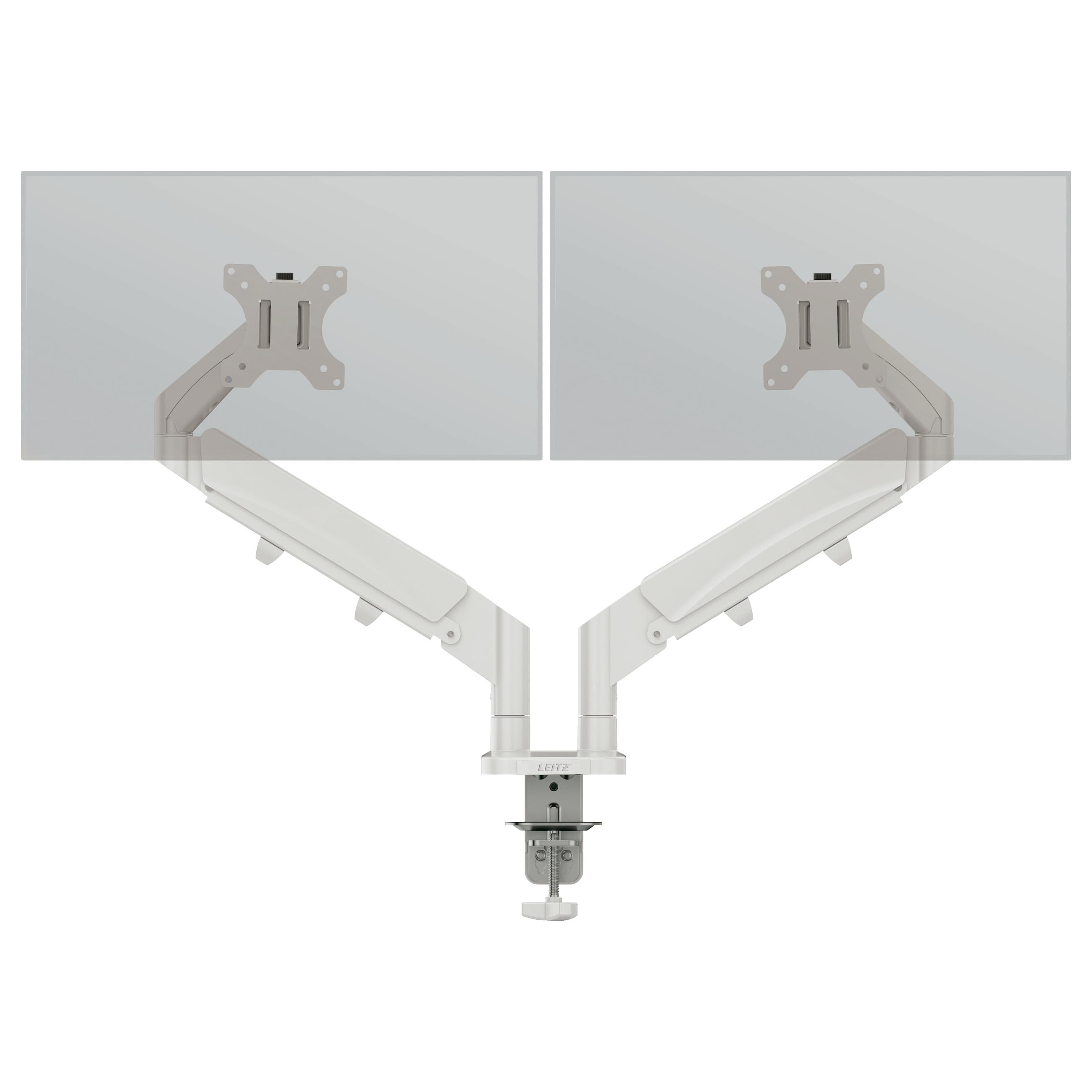 Leitz Ergo Dual Monitor Arm Grau, 1120x110x600