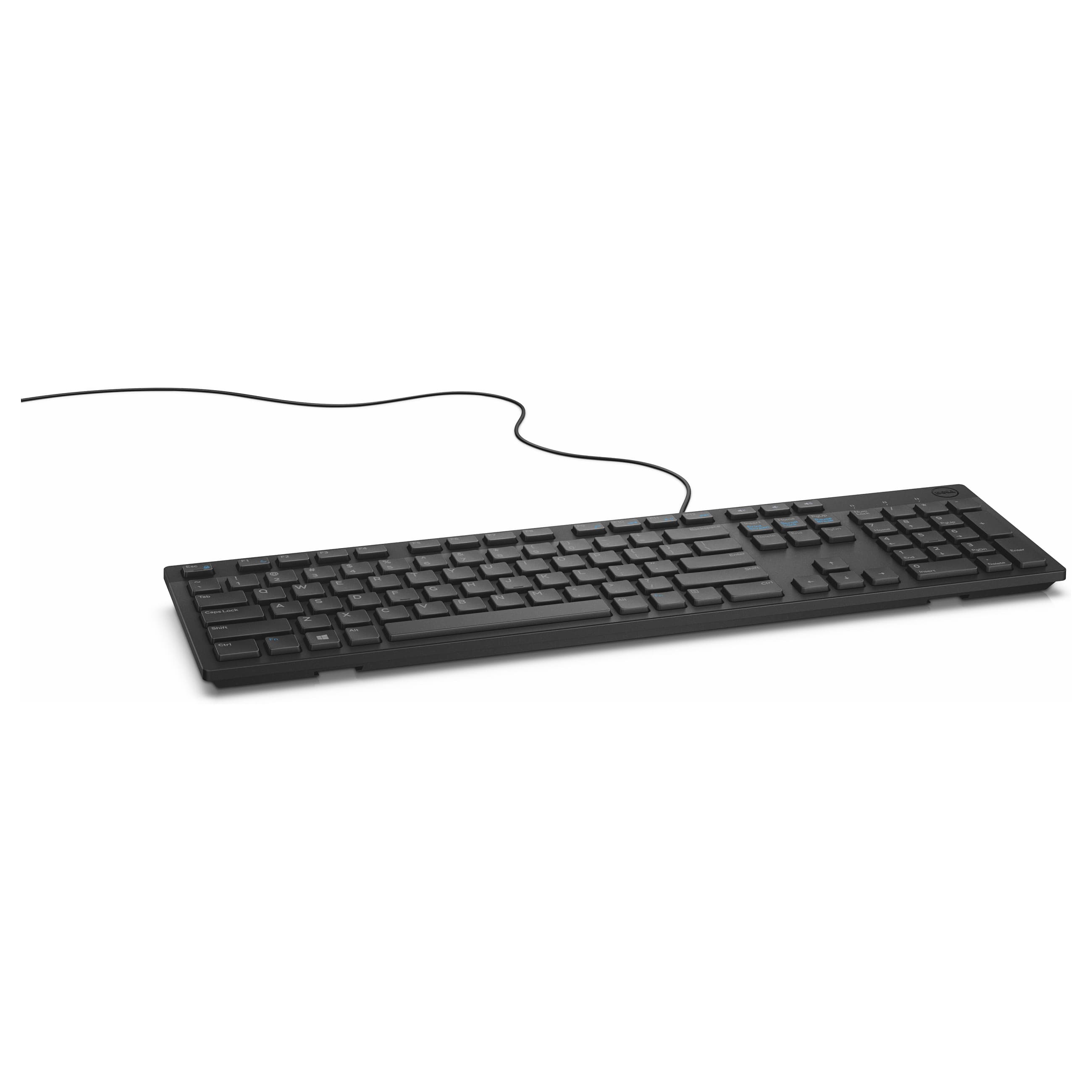 Dell Kb216 Full-Size Wired Usb Qwerty Keyboard Black