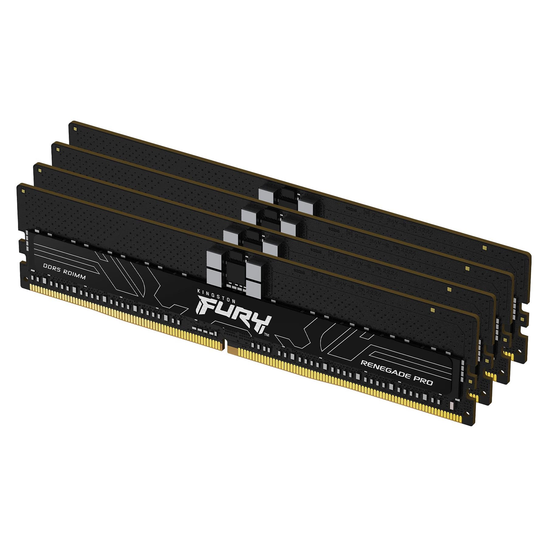 Kingston 128gb 6400mt/S Ddr5 Ecc Reg Cl32 Dimm Kit Of 4 Fury Renegade Pro Expo