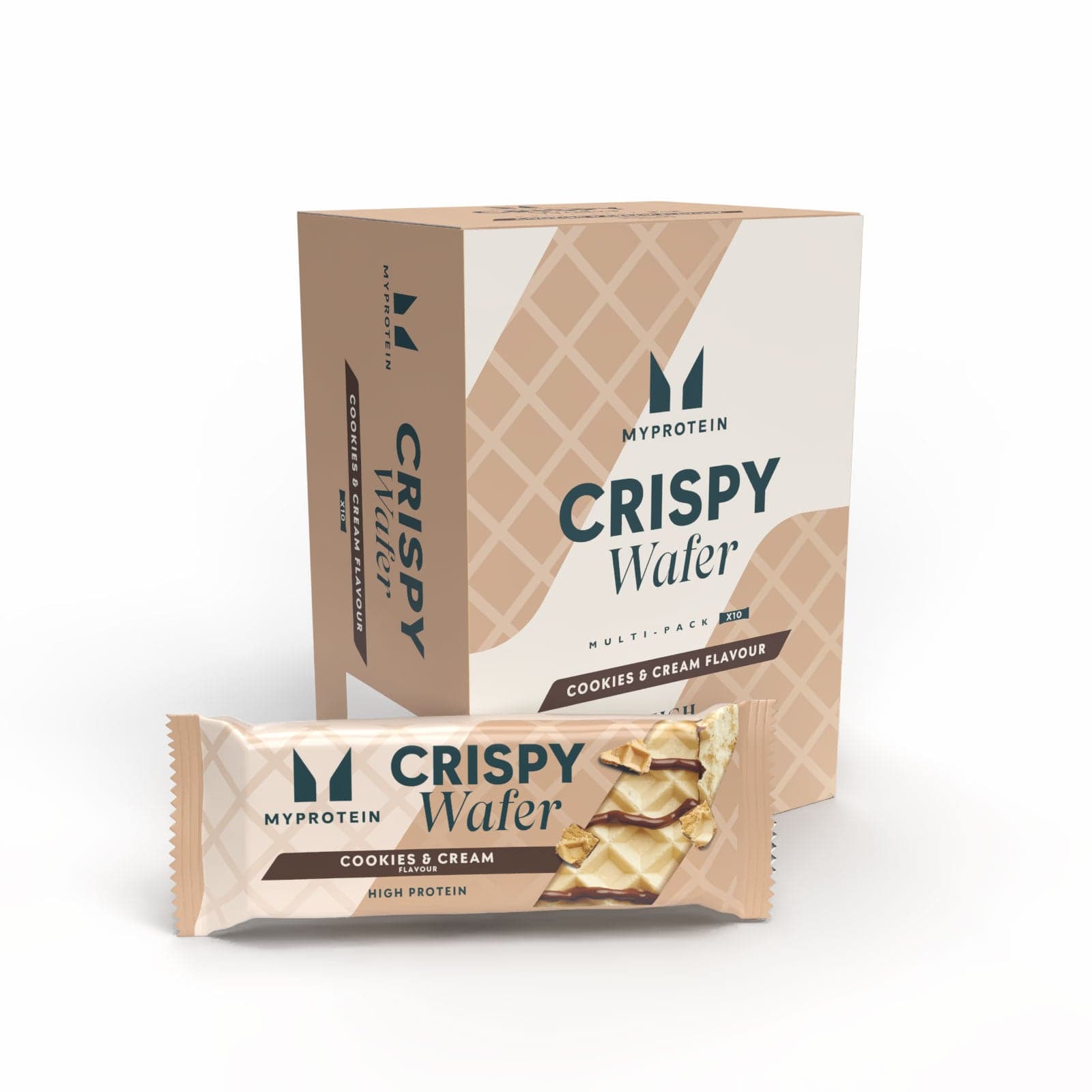 Protein Waffel - 10riegeln - Cookies & Cream