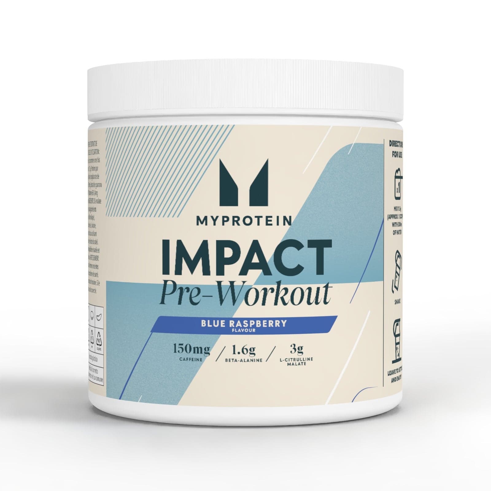 Pre Workout - 500g - 43portionen - Blaue Himbeere