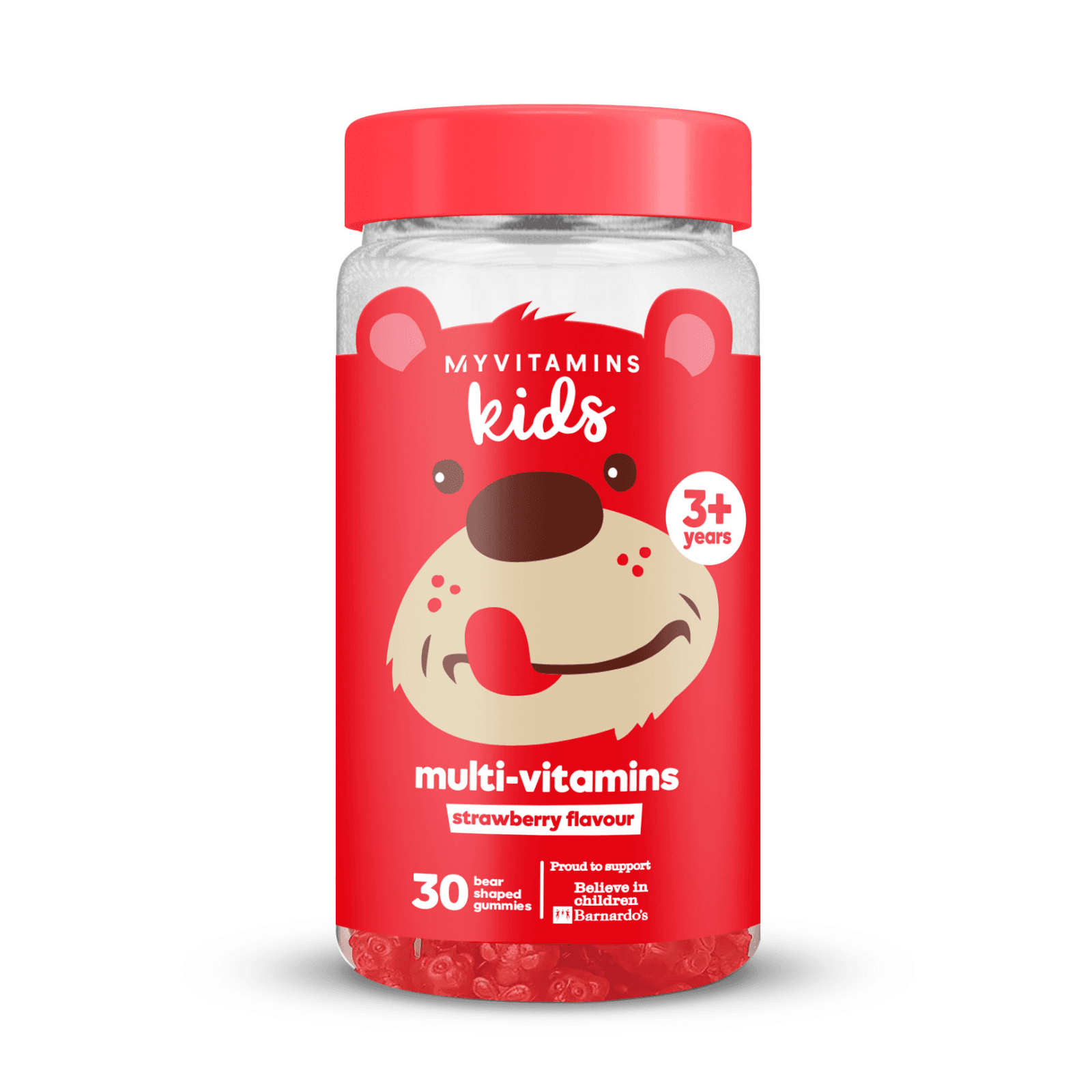 Kids Multivitamin-Fruchtgummis - 30gummibärchen - Erdbeere