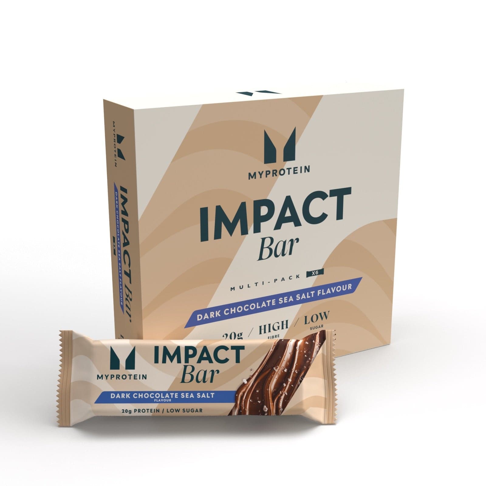 Impact Proteinriegel - 6 X 64g - Dunkle Schokolade Und Meersalz