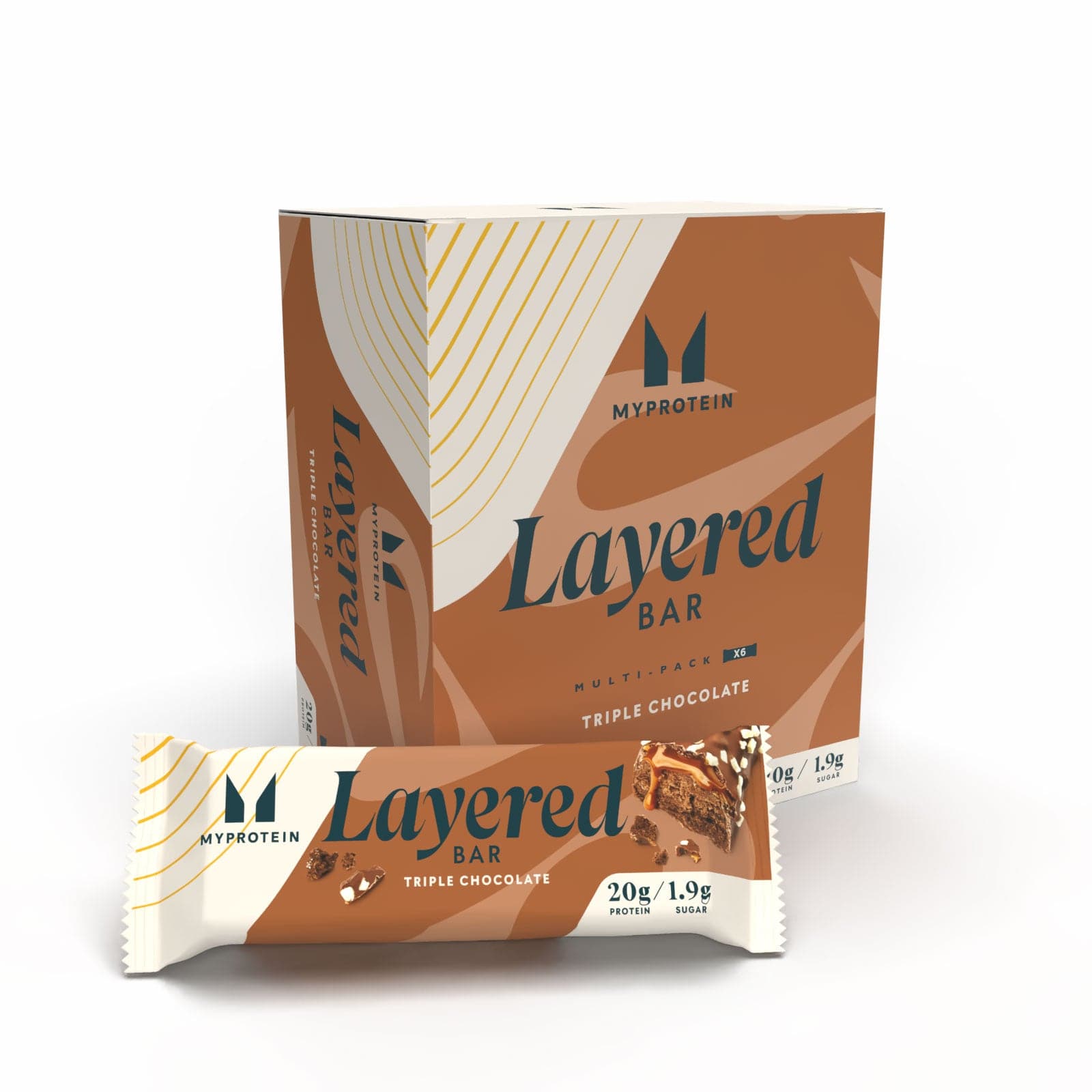 Layered Protein Bar - 6 X 60g - Triple Chocolate Fudge