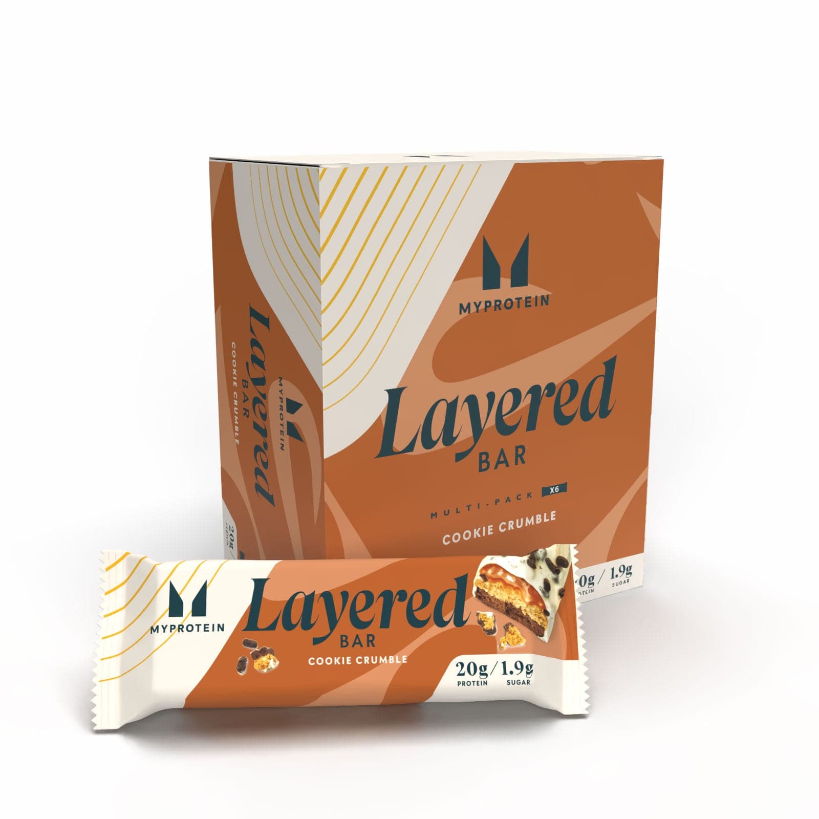 Layered Protein Bar - 6 X 60g - Cookie Crumble