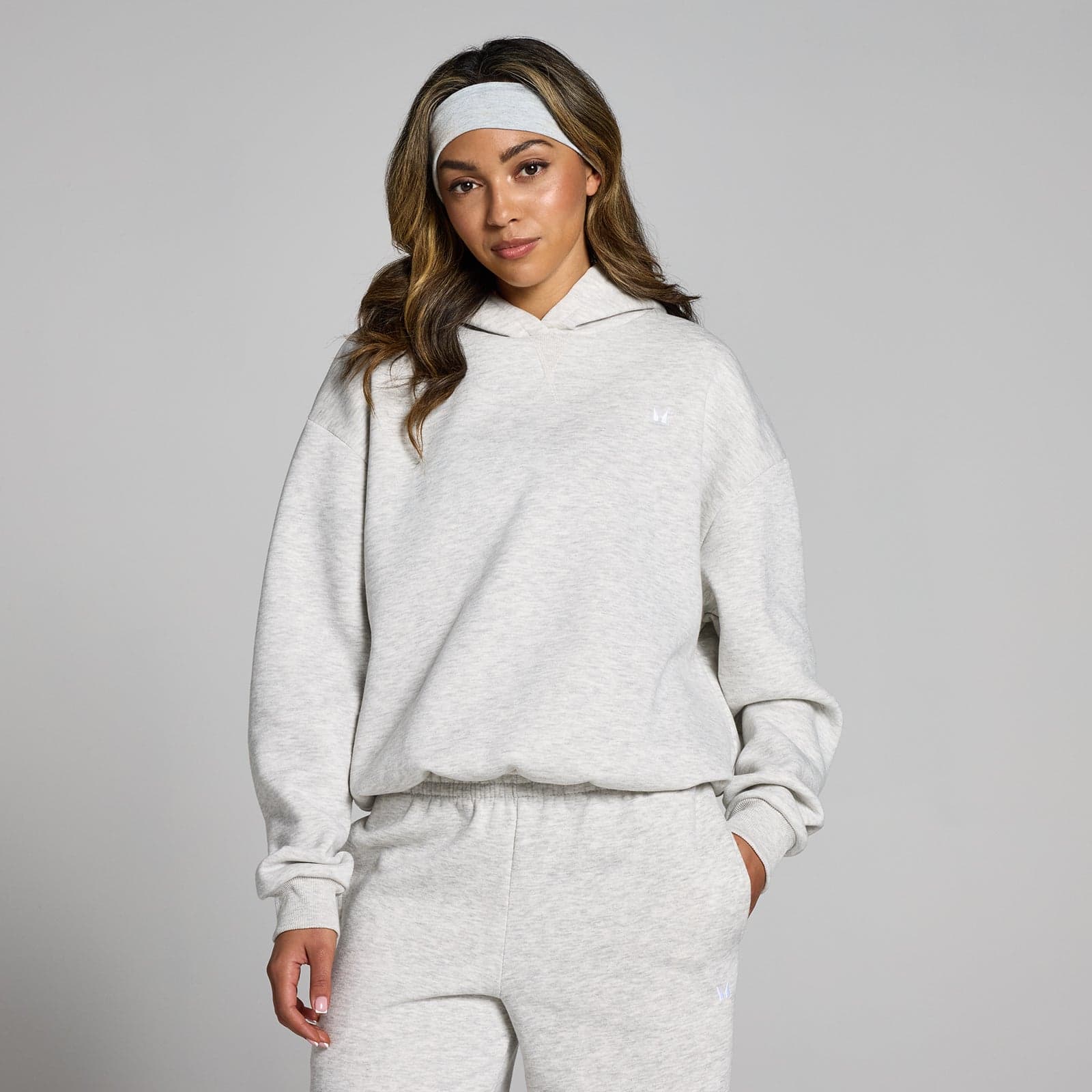 Mp Damen Basics Oversize-Kapuzenpulli – Hellgrau - S