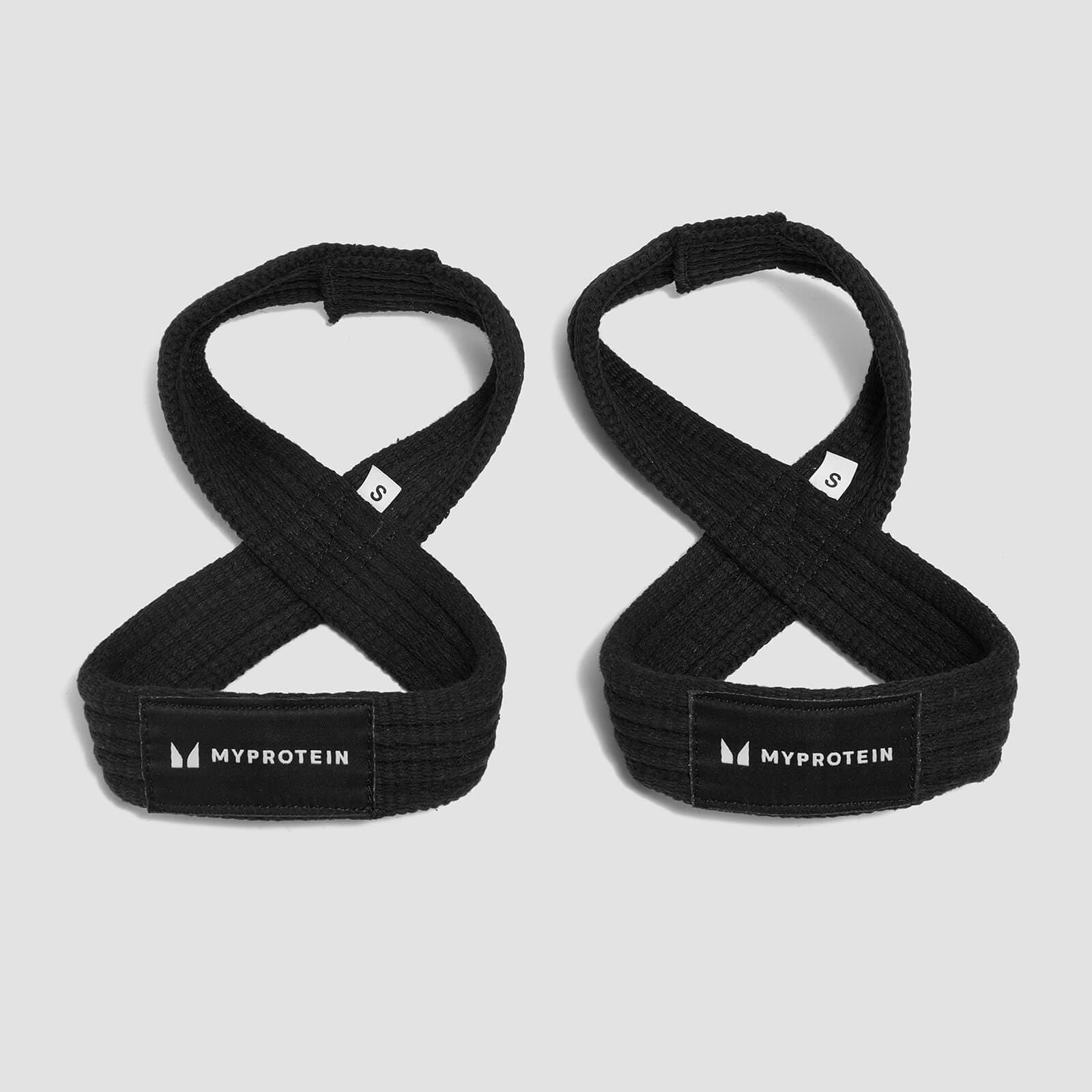 Myprotein Achter-Form Zughilfen – Lifting Straps – Schwarz - S (< 6'')