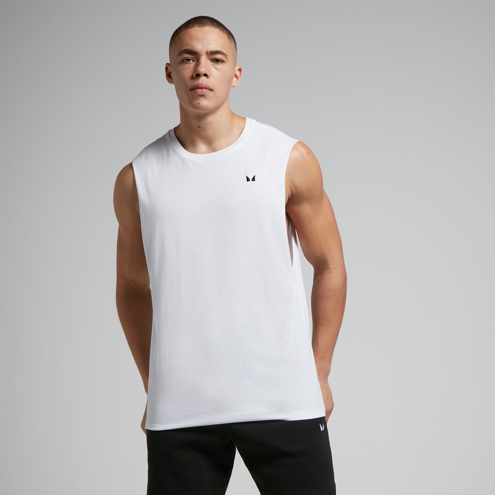 Mp Herren Rest Day Tanktop Mit Tiefem Armausschnitt – Weiß - S