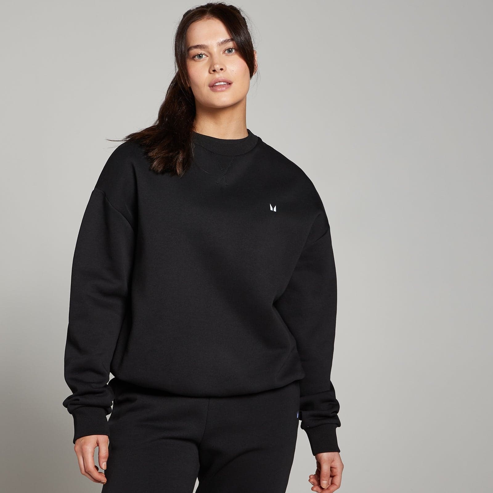 Mp Damen Basics Oversize-Sweatshirt – Schwarz - Xl