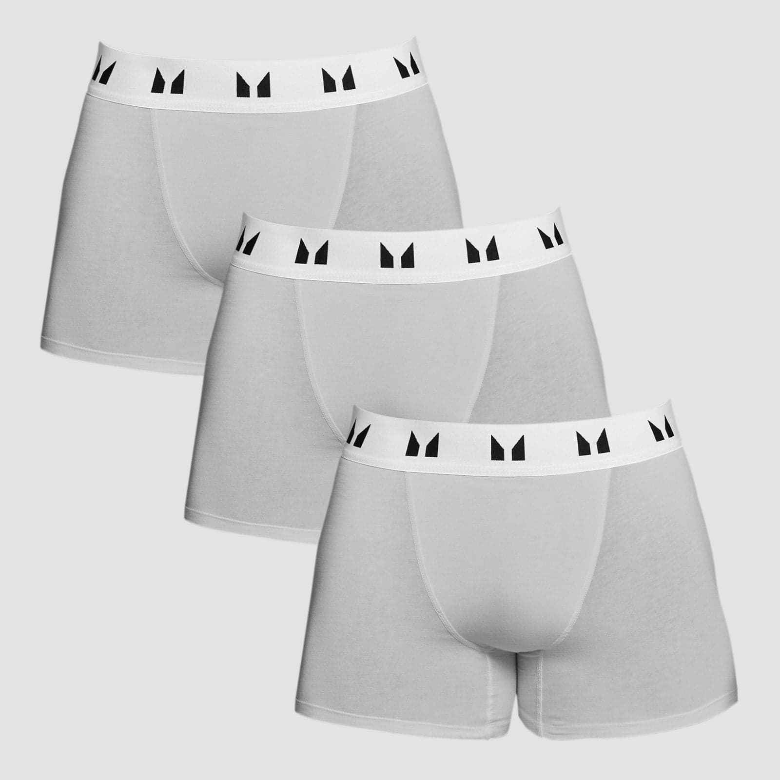 Mp Herren Boxershorts (3er-Pack) Hellgrau/Weiß - M