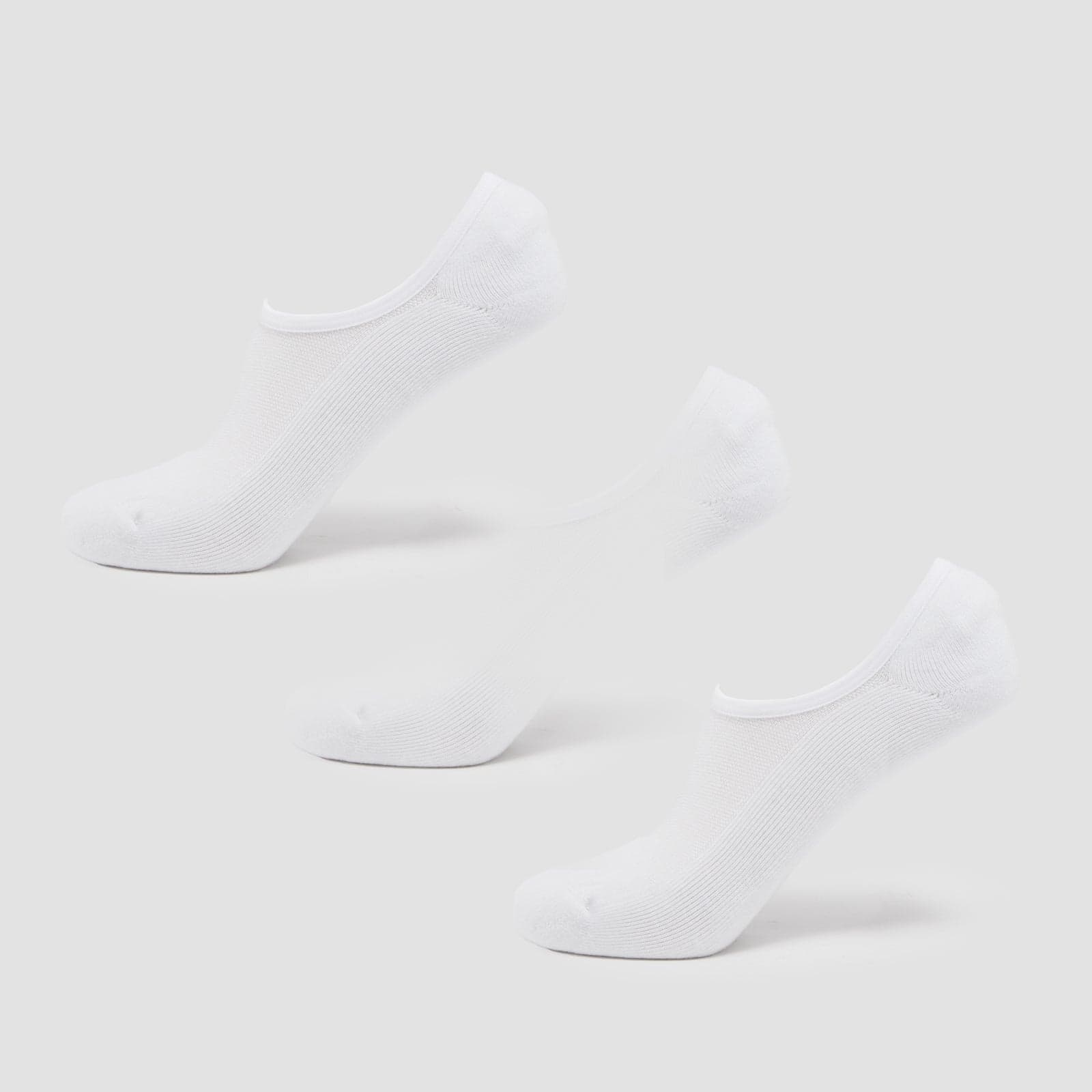 Mp Unisex Invisible Socks (3 Pack) - White - Uk 12-14