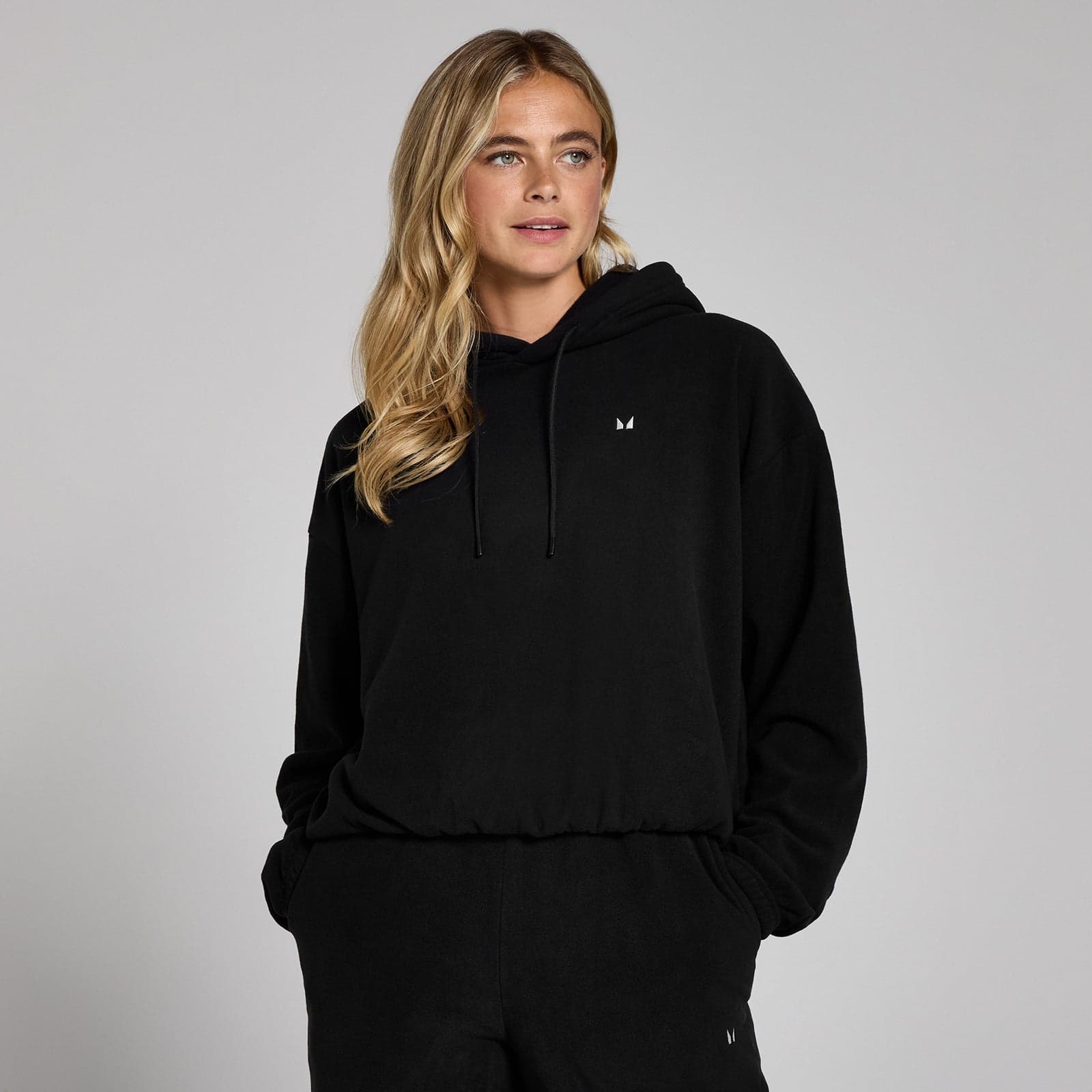 Mp Damen Fleece-Kapuzenpulli – Schwarz - Xs