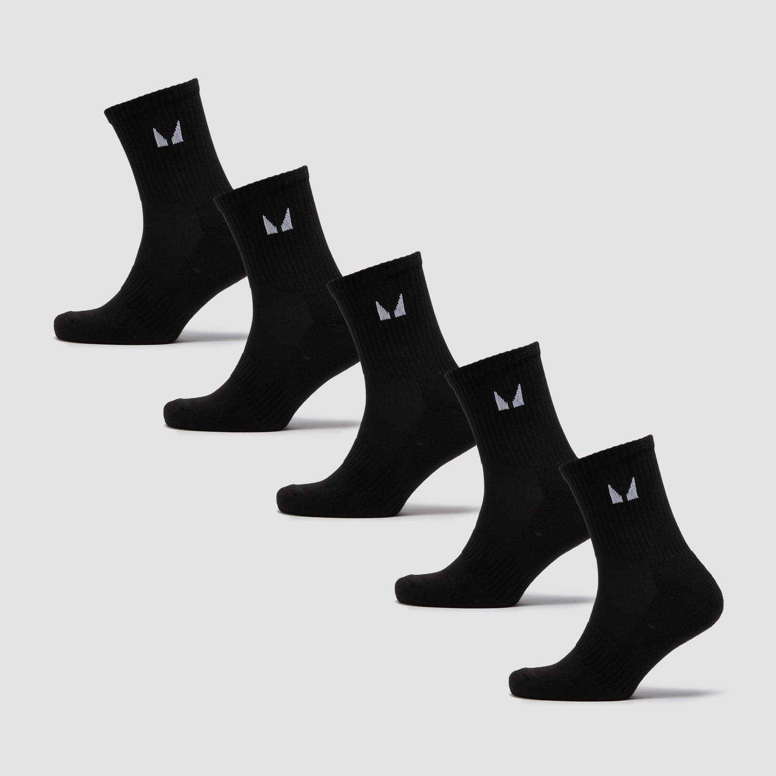 Mp Unisex Crew Socks (5 Pack) - Black - Uk 6-8