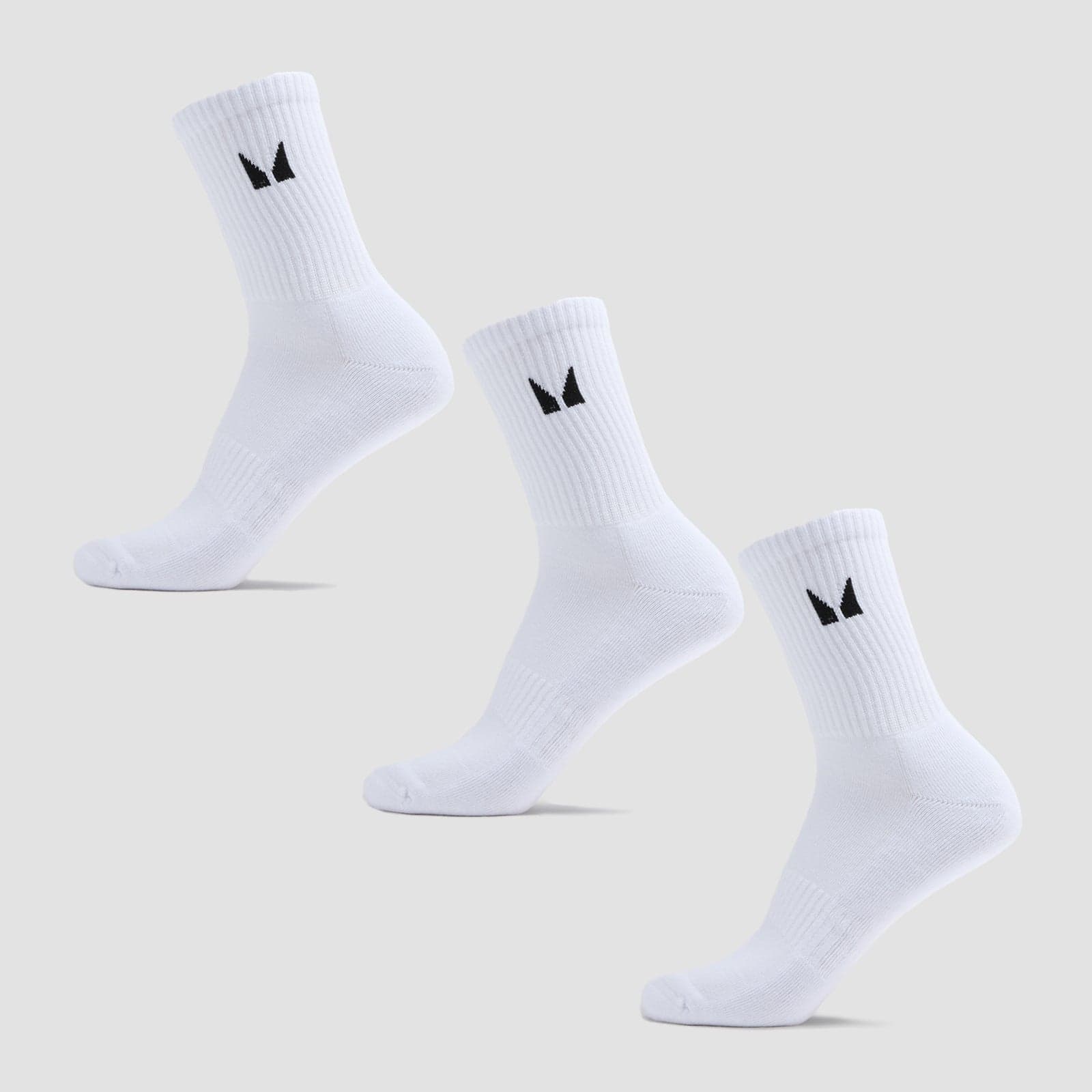 Mp Unisex Crew Socks (3 Pack) - White - Uk 9-11