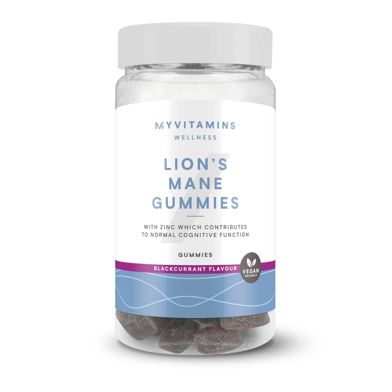 Vitalpilz-Fruchtgummis - 60gummibärchen - Lion'S Mane (Focus) - Blackcurrant