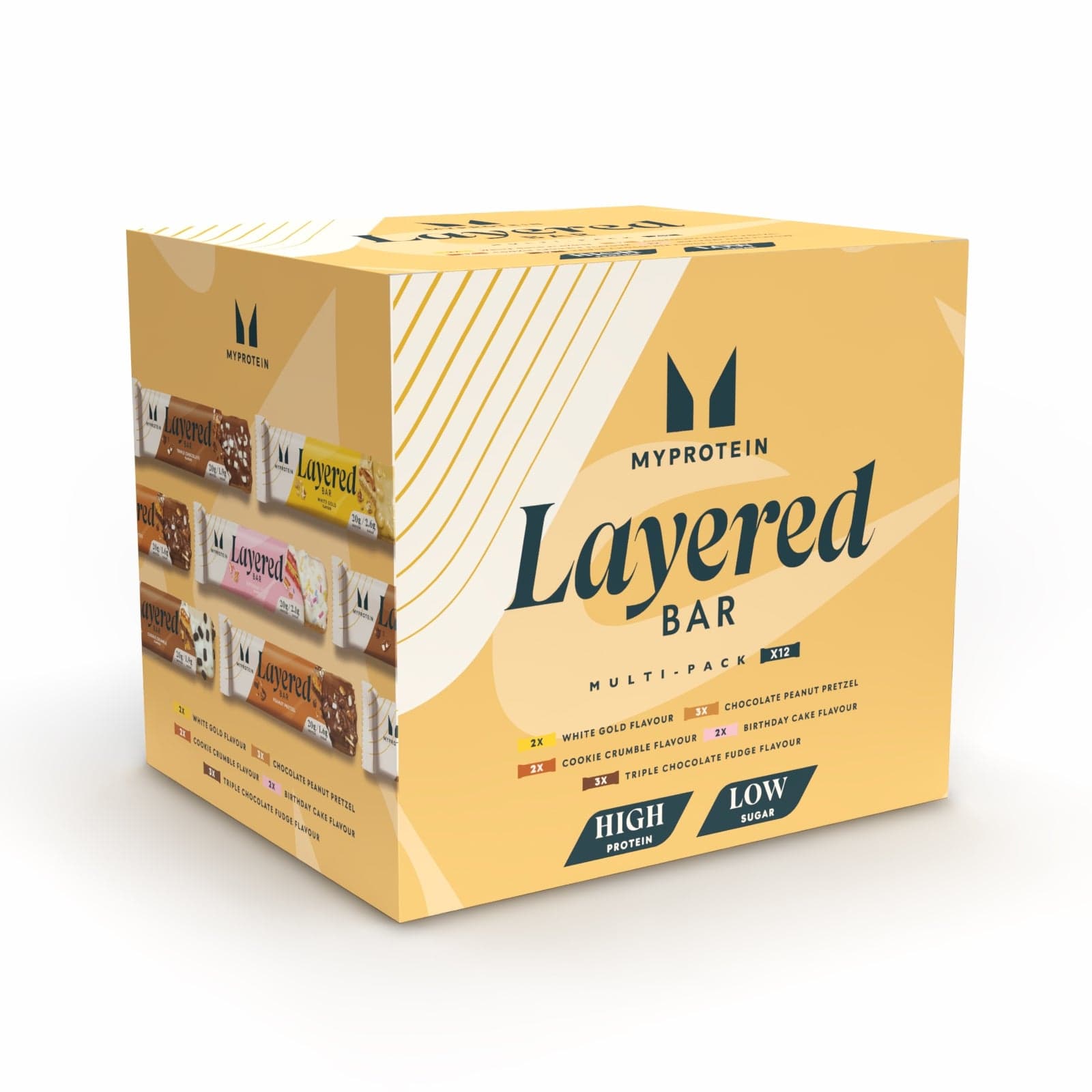Layered Protein Bar - 12portionen - Variety