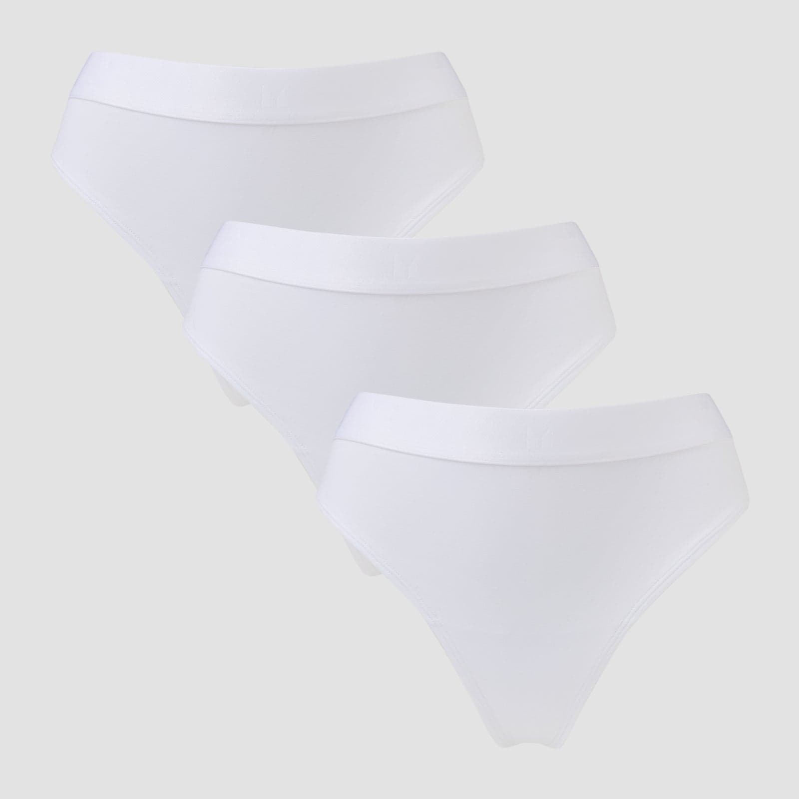 Mp Damen Tanga Mit Mittelhohem Bund (3er-Packung) – Weiß - Xs