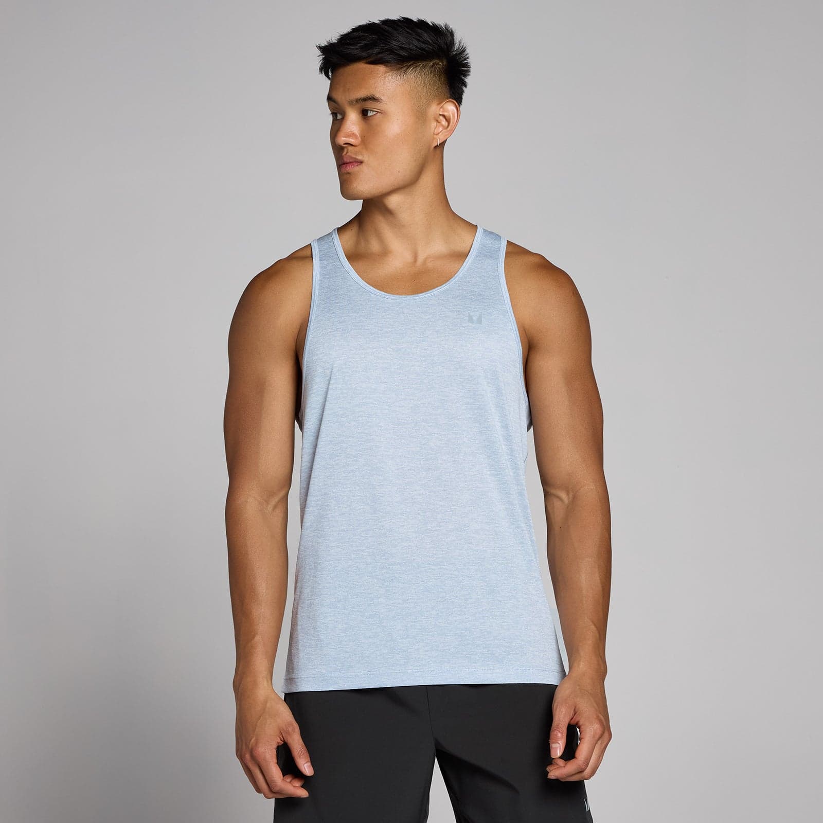 Mp Herren Tempo Meliertes Top – Eisgrau - M